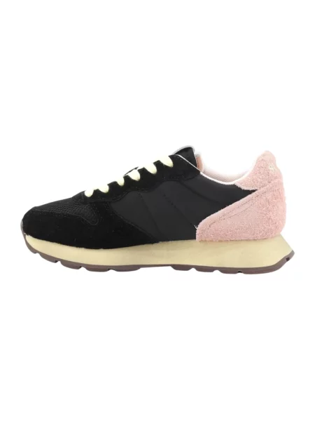 Sneakersy Sun68 casual skórzane czarne