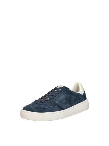 Sneakersy Lyle & Scott skórzane niebieskie