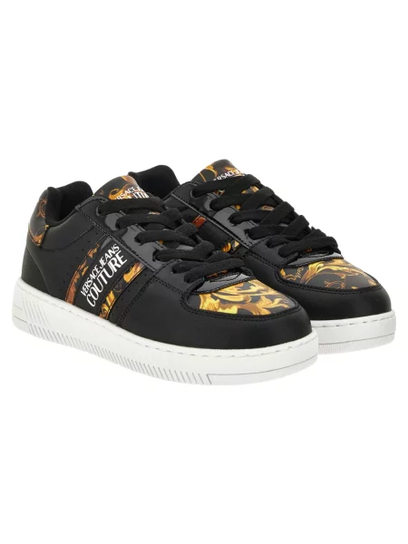 Sneakersy Versace Jeans Couture brązowe