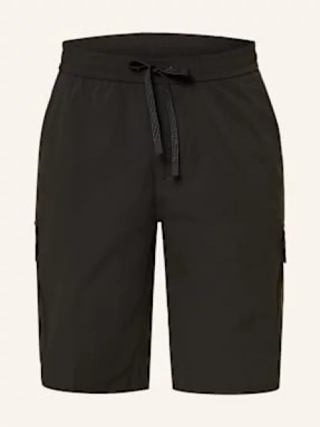 Boss Szorty Bojówki Urbanex Tapered Fit schwarz czarne