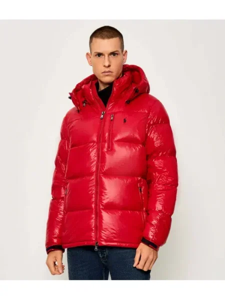 Geacă cu puf Polo Ralph Lauren roșu