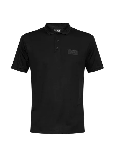 Polo Ea7 Emporio Armani cu autograf negru