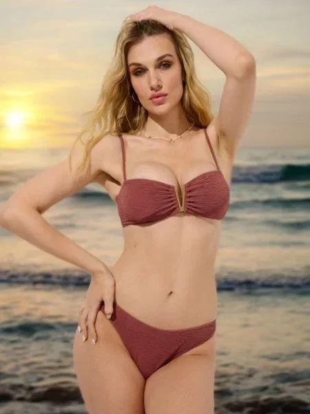 Sinsay plavky horní díl růžová