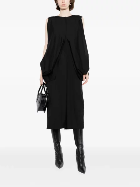 Rochie midi Less drapată negru