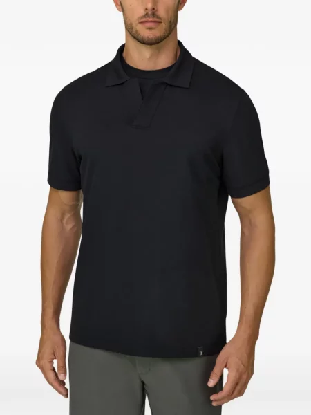 Tricou polo Boggi Milano stretch negru