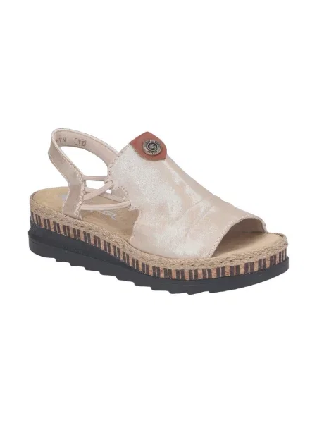 Rieker Sandale crem negru
