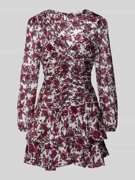 Dopasowana sukienka casualowa z czystej Model MANILA' Pepe Jeans czerwona