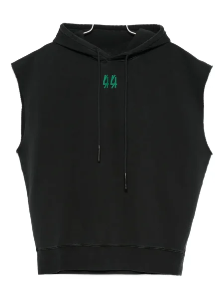 Vesta 44 Label Group bez rukávů s kapucí černá