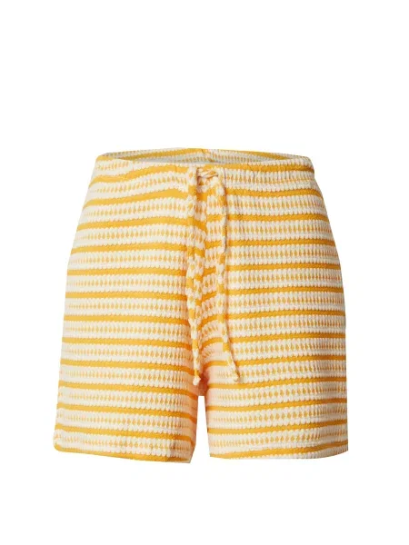TOPSHOP Pantaloni portocaliu alb