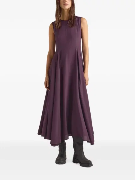 Rochie midi Momoni evazată violet