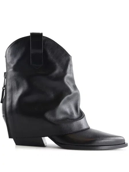 Botine Notabene din piele negru