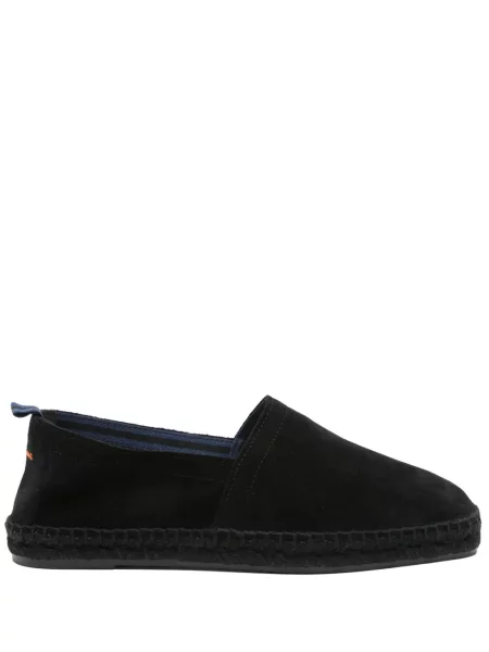 Espadrile Castaner din piele de căprioară negru