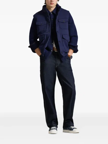 Șapcă Polo Ralph Lauren cu model herringbone din țesătură twill cu imagine albastru
