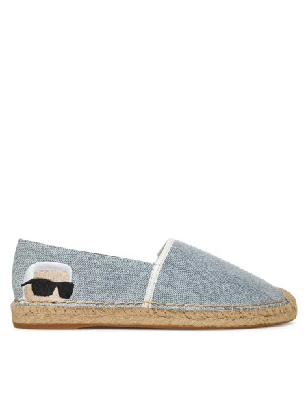 Espadryle KARL LAGERFELD niebieskie