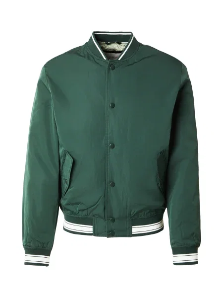 JACK & JONES Prehodna jakna JORGREENE temno zelena bela