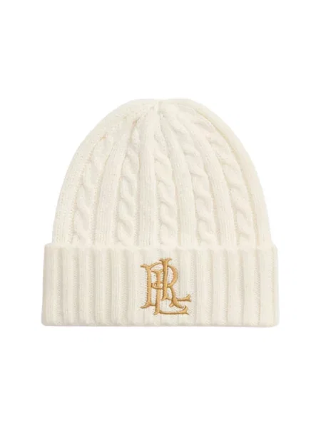 Lauren Ralph Lauren czapka beanie z wełną beżowa