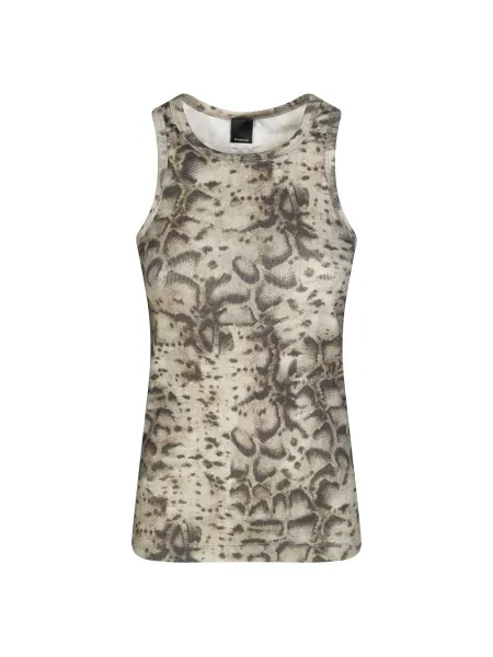 Wielobarwność top Pinko w wężowy wzór