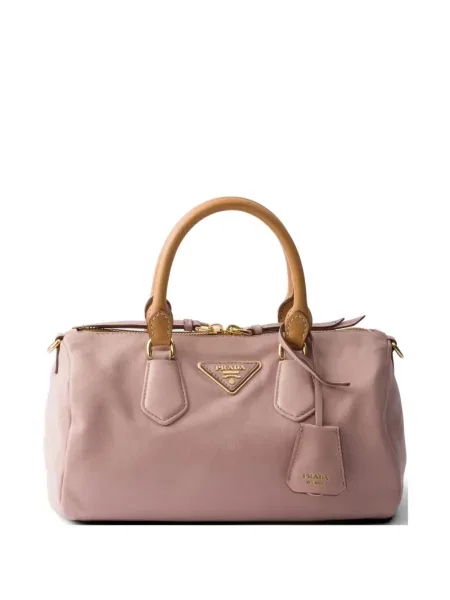 Top Prada din piele roz