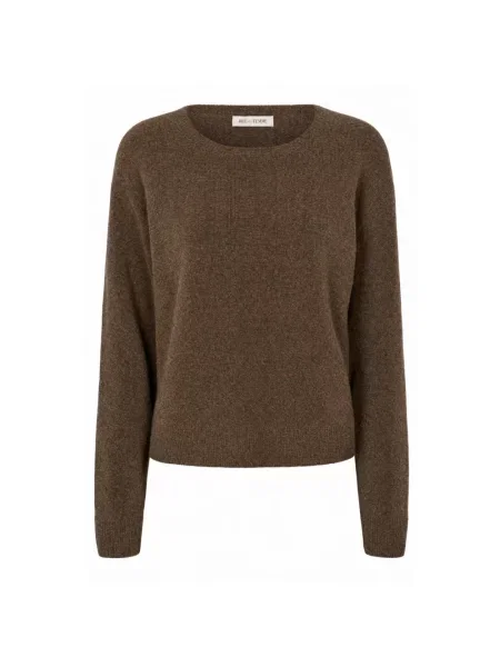 Dzianinowy sweter Rue De Femme brązowy