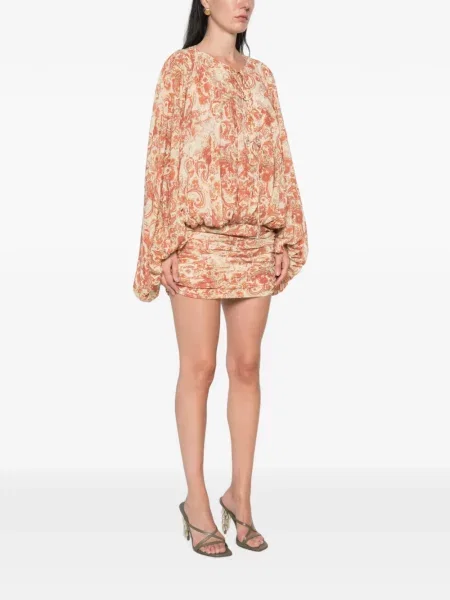 Rochie mini De La Vali cu imagine cu model paisley