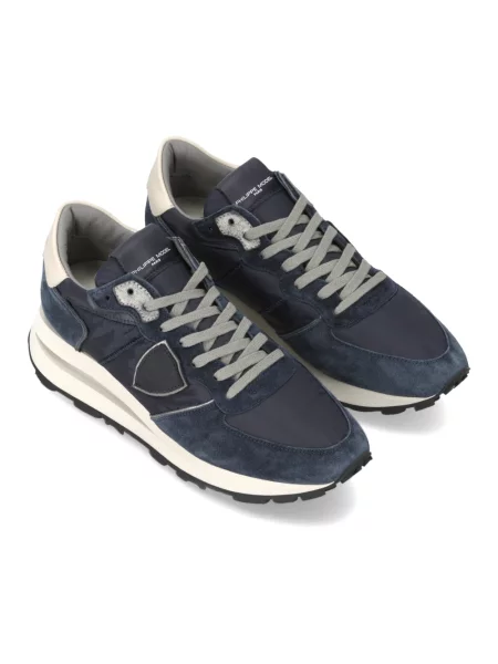 Buty do biegania Philippe Model skórzane do biegania niebieskie