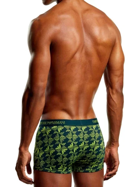 Emporio Armani Boxerky tmavomodrá / zelená čierna