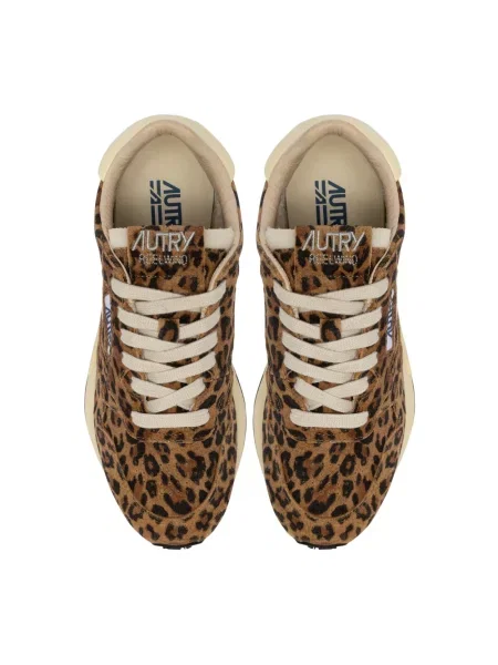 Sneakersy Autry skórzane brązowe
