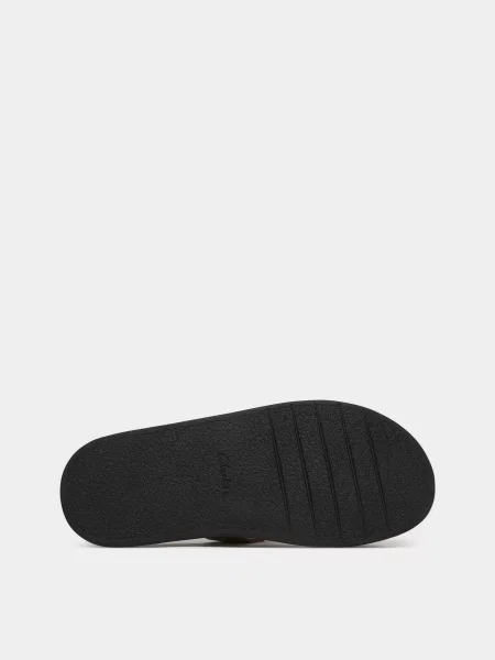 Замшеві Шльопанці Clarks коричневий
