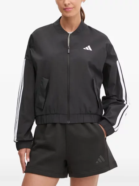 Lung papuci Adidas cu mâneci lungi cu dungi albastru