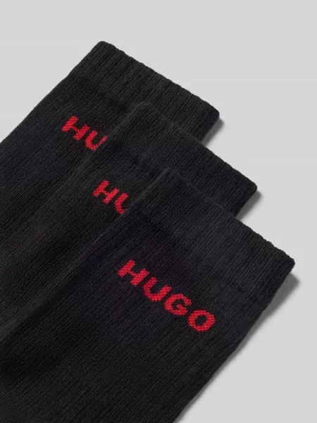 T-shirt z czystej bawełny Hugo czarna
