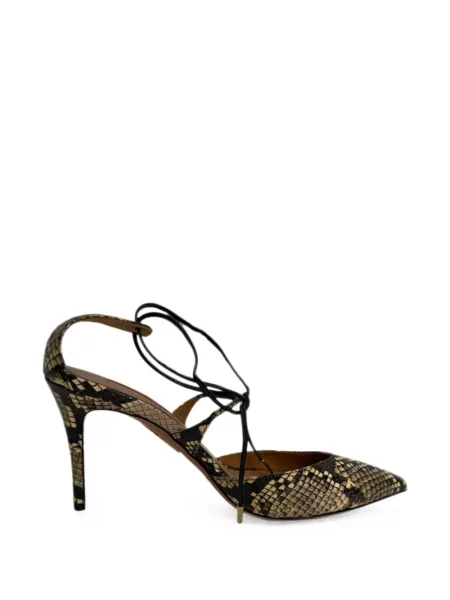 Pantofi cu toc Aquazzura cu legături negru