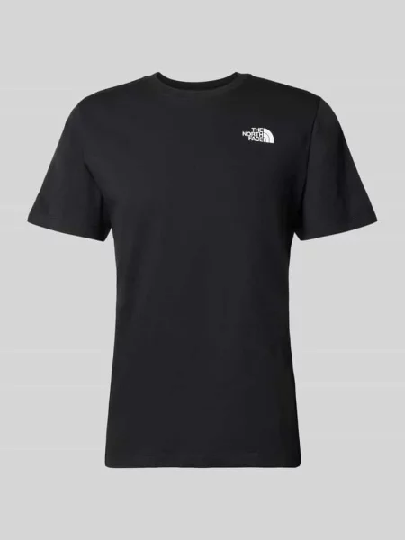 T-shirt o kroju regular fit z nadrukiem z logo The North Face czarna