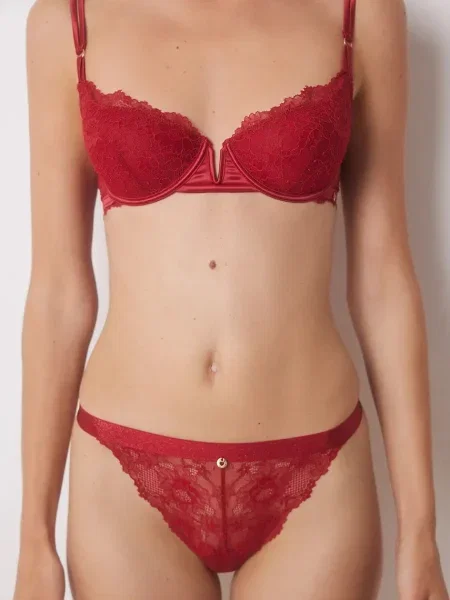 Бикини тип бразилиана women'secret RED XMAS LA VECINA RUBIA червено