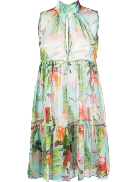 Rochie mini Philipp Plein scurtă de costum albastru