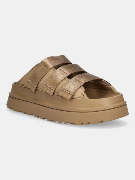 Чехли UGG Goldenglow Slide с платформа кафяво