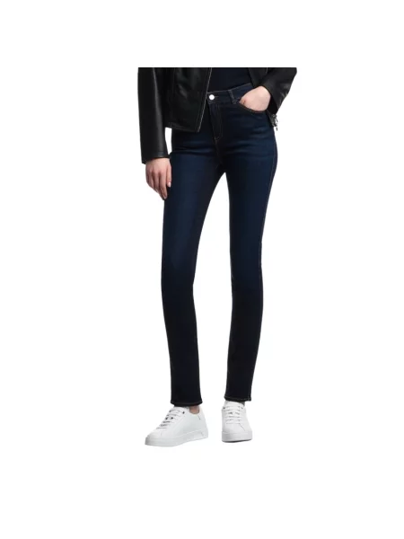 Skinny jeansy skinny Emporio Armani niebieskie