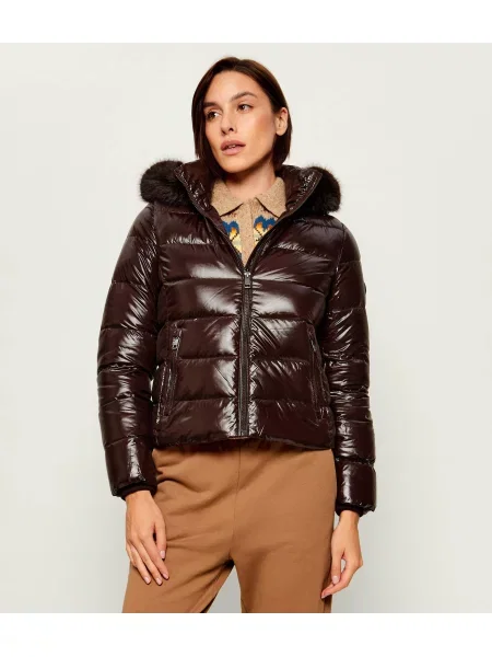 Tommy Hilfiger Geacă de puf | shearling maro