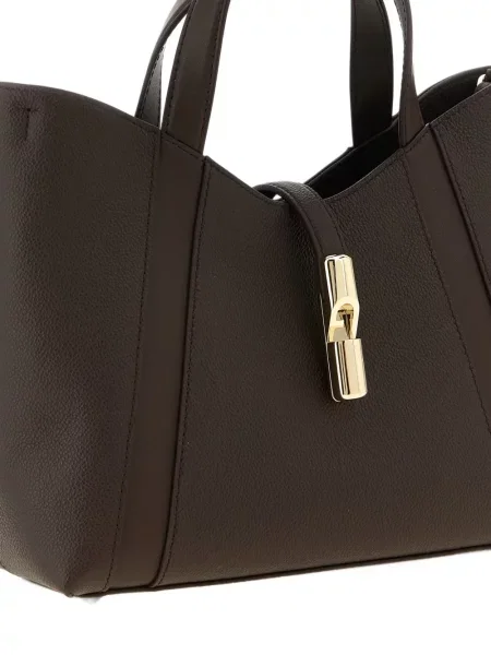 Τσάντα shopper Furla καφέ