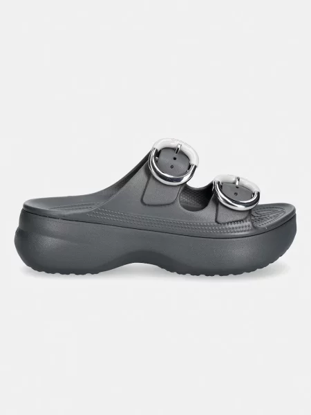 Crocs шльопанці на платформі Saturday Platform Dipped Buckle Sandal