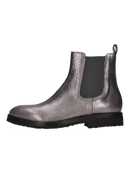 Buty do kostki Del Carlo skórzane szare