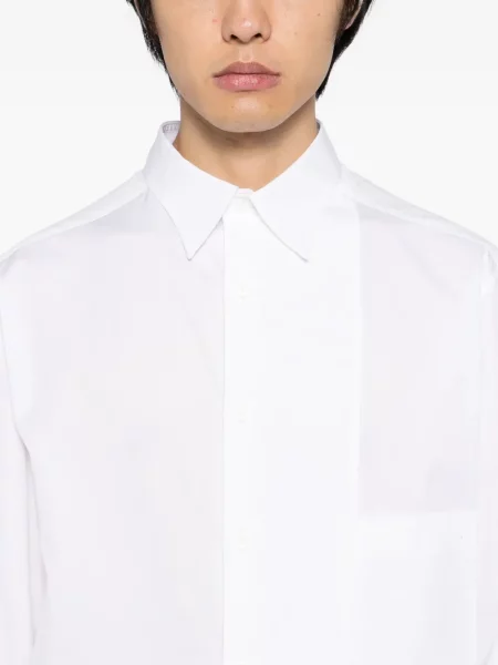 Dugo košulja Yohji Yamamoto sa dugačkim rukavima bijela