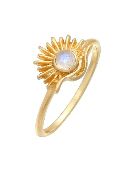 ELLI Prstan zlata / biserno bela