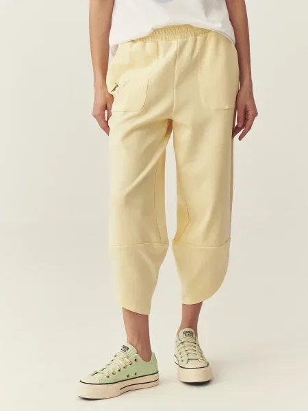 TATUUM Pantaloni ELEGIS deschis galben