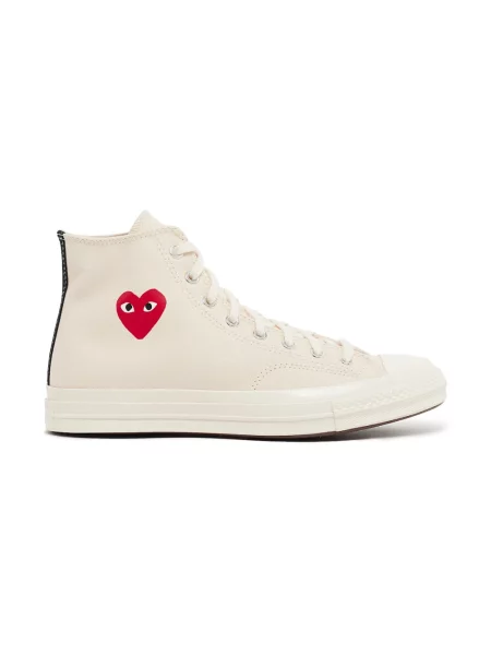 Sneakersy Comme Des Garcons Play skórzane casual czarne