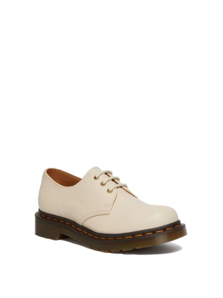 Oksfordki Dr. Martens skórzane beżowe