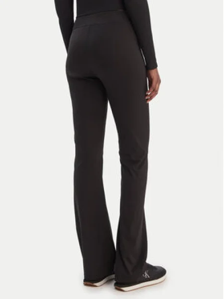 Tommy Jeans Leggings Kick Flare Fit fekete