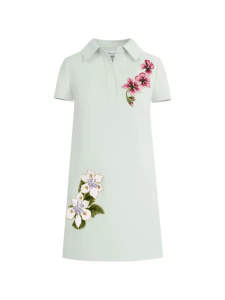 Rochie Oscar De La Renta cu model floral albastru