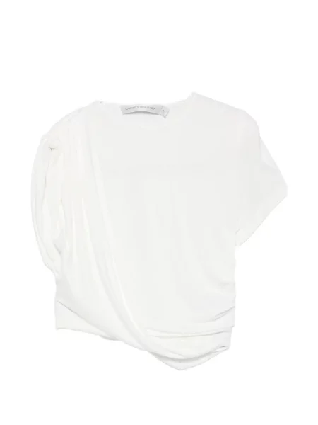 Top Christopher Esber drapat alb