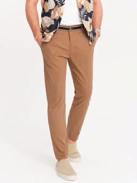 Pantaloni chino Ombre maro