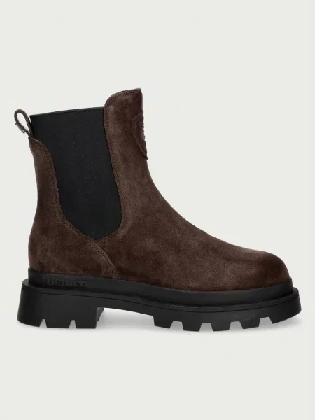 Botine Blauer din piele maro